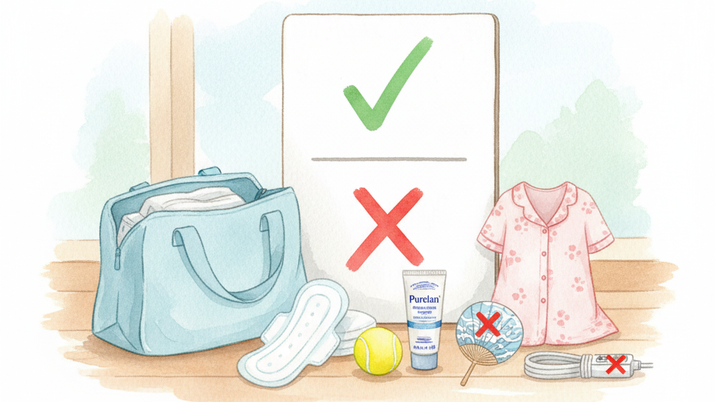 入院バッグ答え合わせ：本当に使うもの不要なものリスト