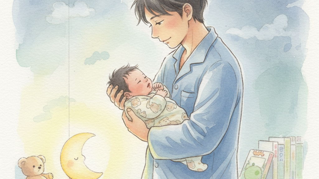 魔の3週目：寝ない赤ちゃんと対戦するパパの寝かしつけ