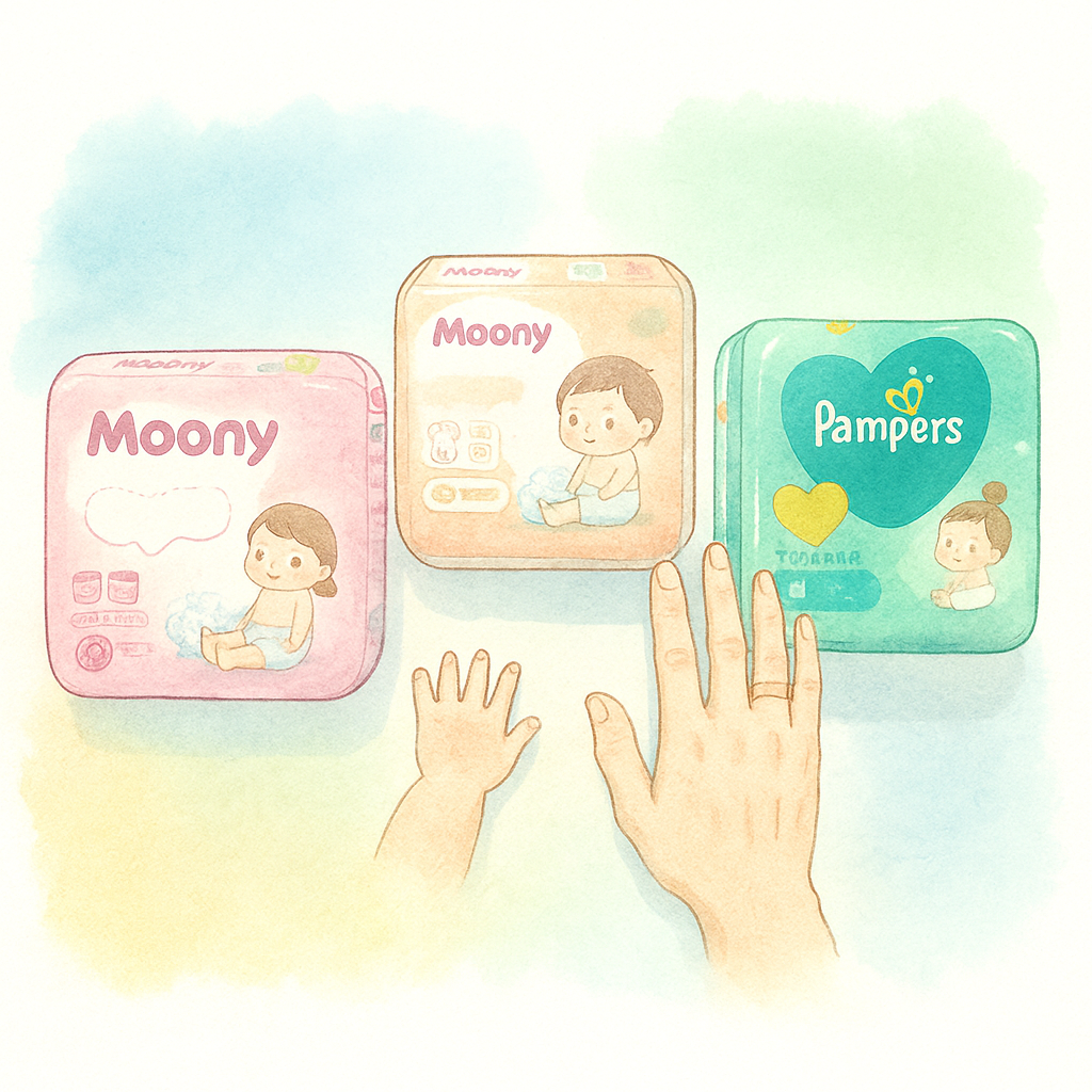 「ムーニー vs パンパース 徹底比較」