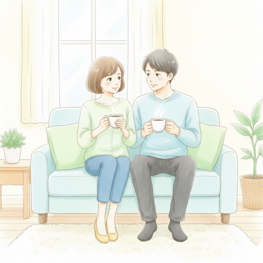 夫婦で移住の価値観について話し合う