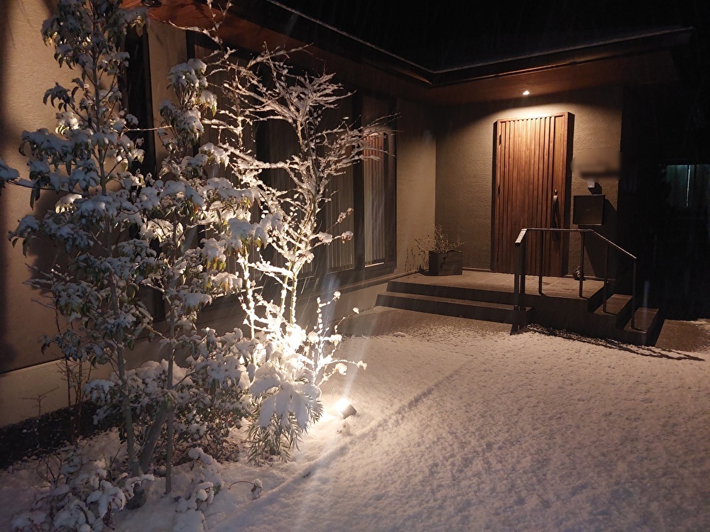 標高300㍍、気温0度以下の住友林業の家の様子