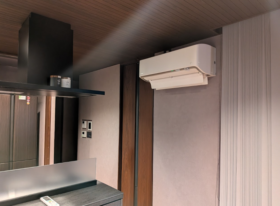 LDKのエアコン1台で全館空調のような暖かさ