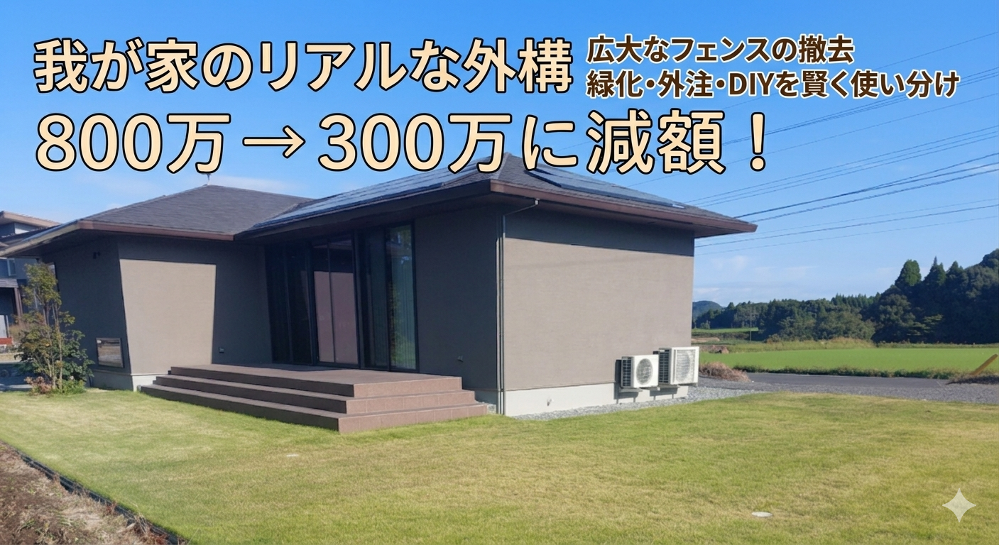 住友林業の外構費用の減額とリアルな体験談